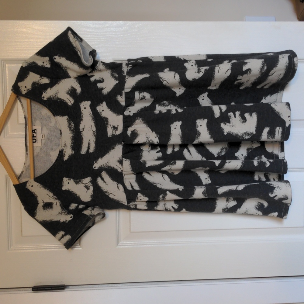 Polar bear baby doll dress